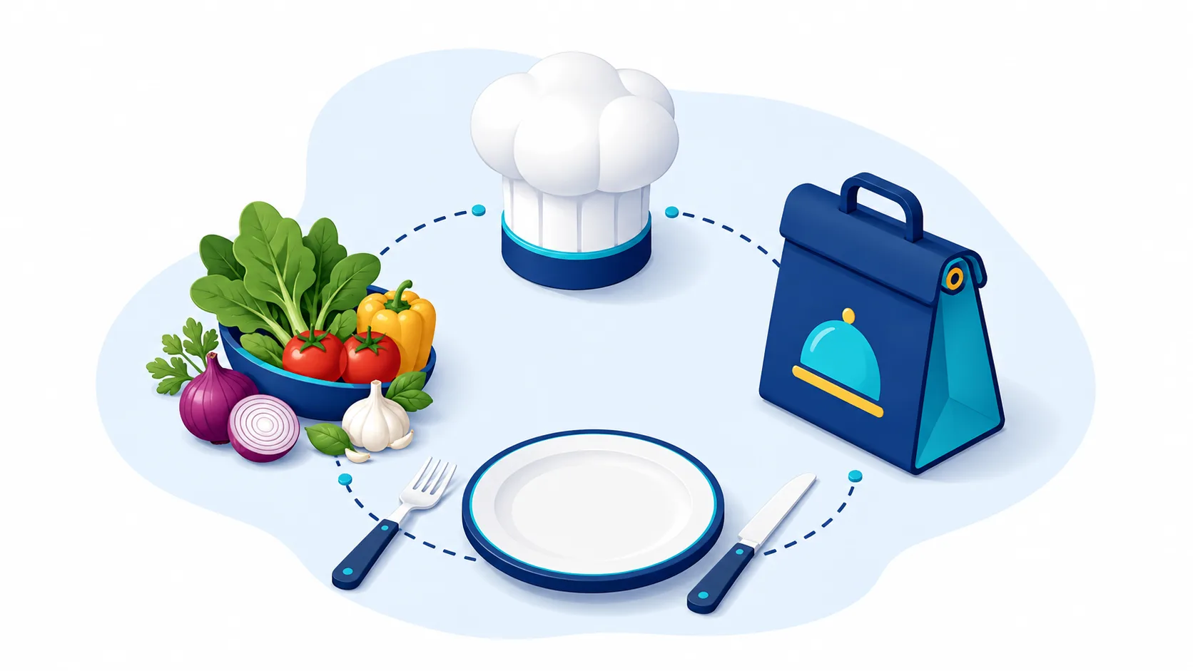 Ilustração de SEO para Alimentos e Food Service: ser encontrado no Google por sabor e delivery, Busca Orgânica