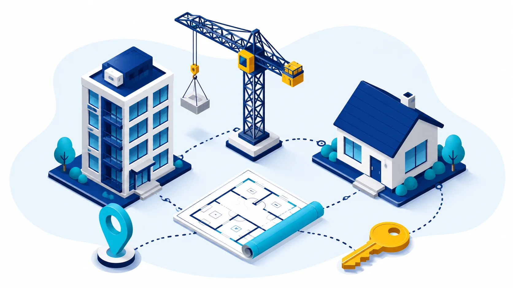 Ilustração de SEO para Imobiliárias e Construtoras: gerar leads de imóveis e empreendimentos no Google, Busca Orgânica
