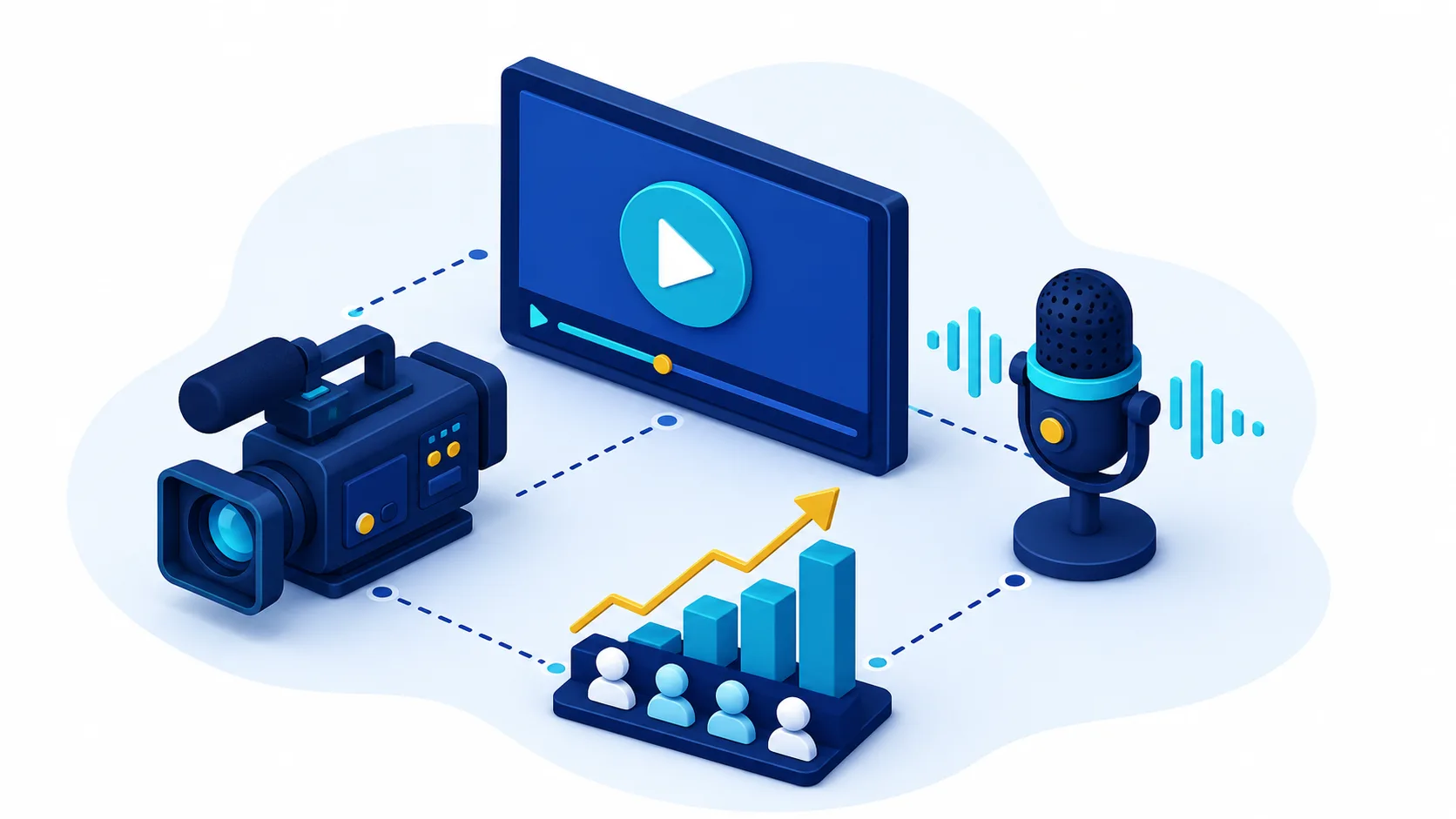 Ilustração de SEO para Mídia e Conteúdo: mais tráfego e audiência com conteúdo que ranqueia no Google, Busca Orgânica