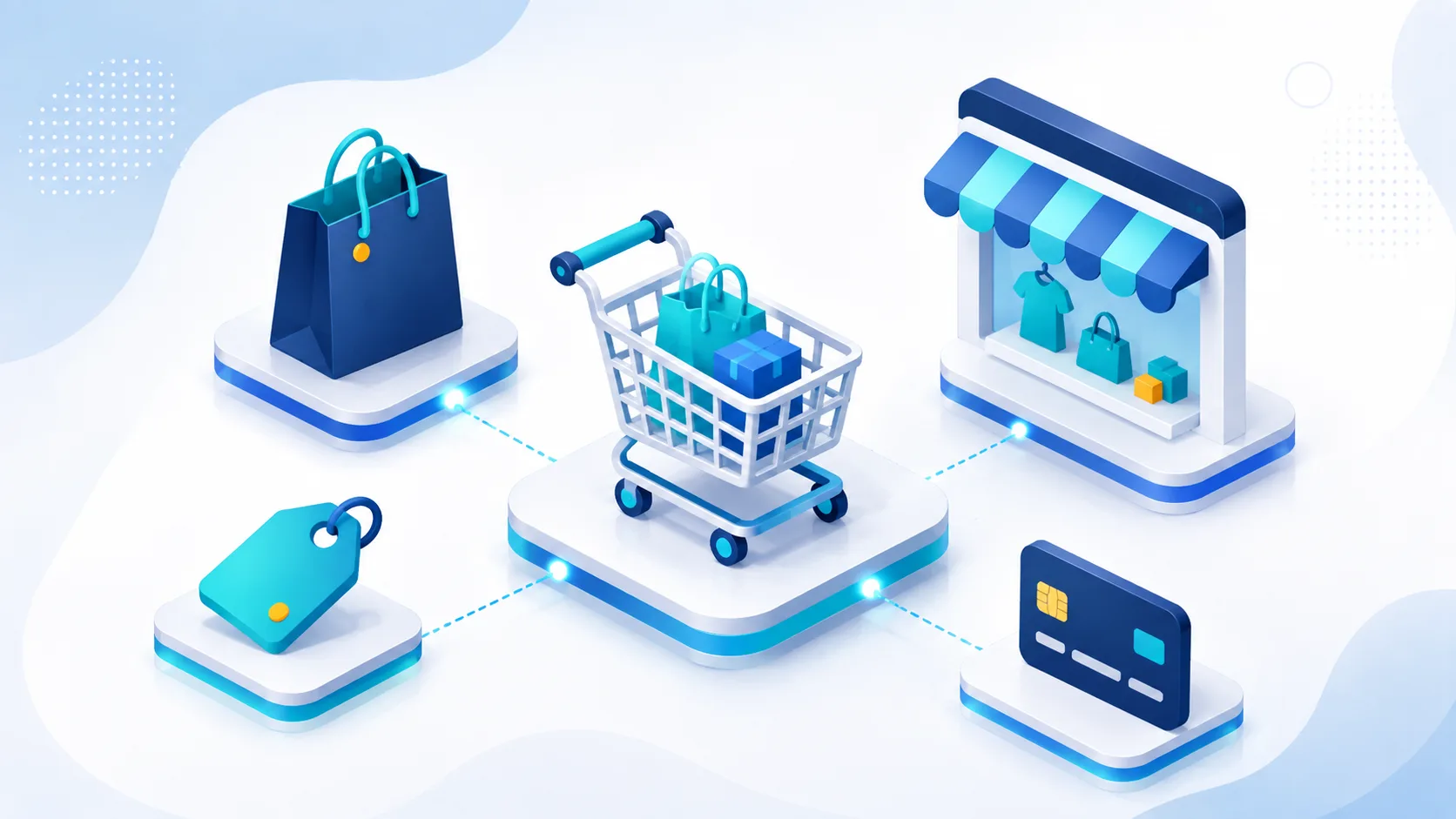 Ilustração de SEO para Varejo: e-commerce, loja e produtos encontrados no Google, Busca Orgânica